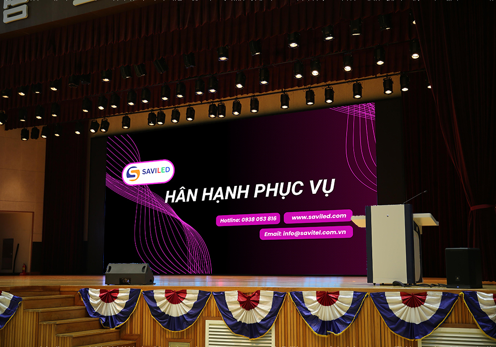 SAVILED cho thuê màn hình LED hội trường sân khấu