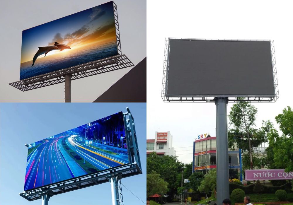 Màn hình LED trên các Billboard quảng cáo do SAVILED lắp đặt