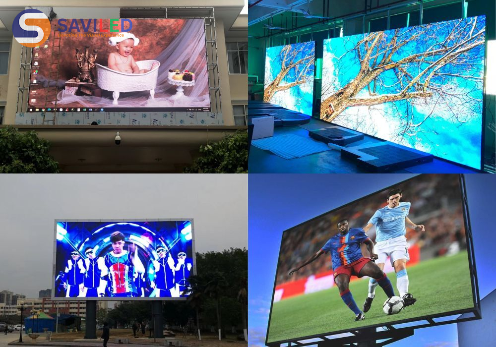 SAVILED cung cấp một số màn hình LED 100 inch, 200 inch, 300 inch quảng cáo ngoài trời
