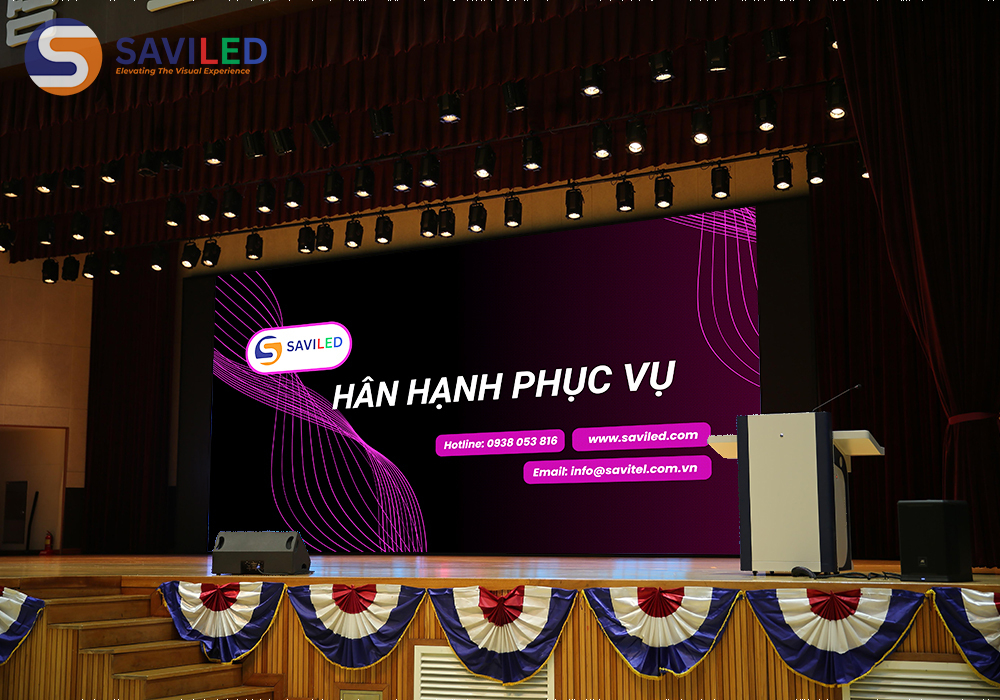 SAVILED cung cấp màn hình LED hội trường
