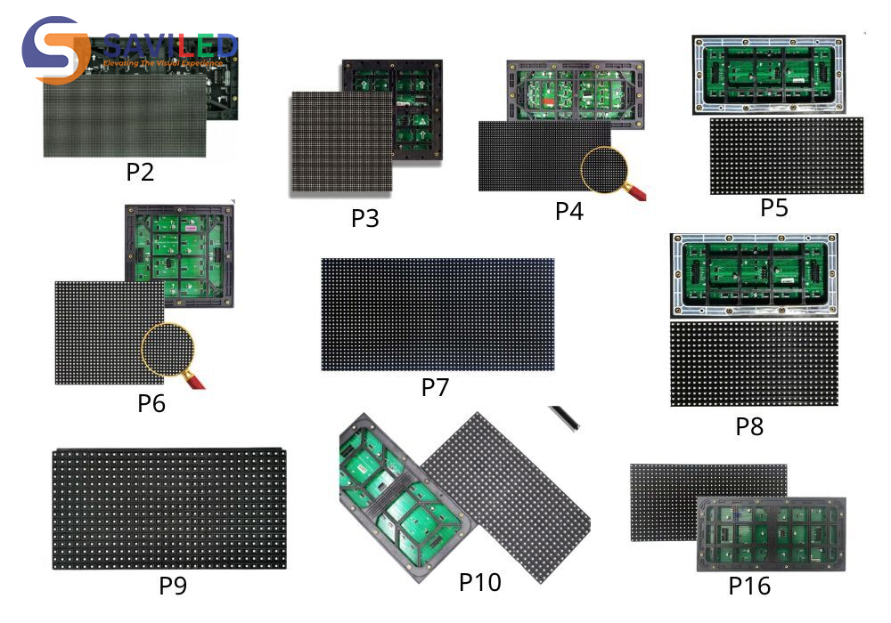 Pixel Pitch có nhiều kích thước được đơn vị SAVILED cung cấp