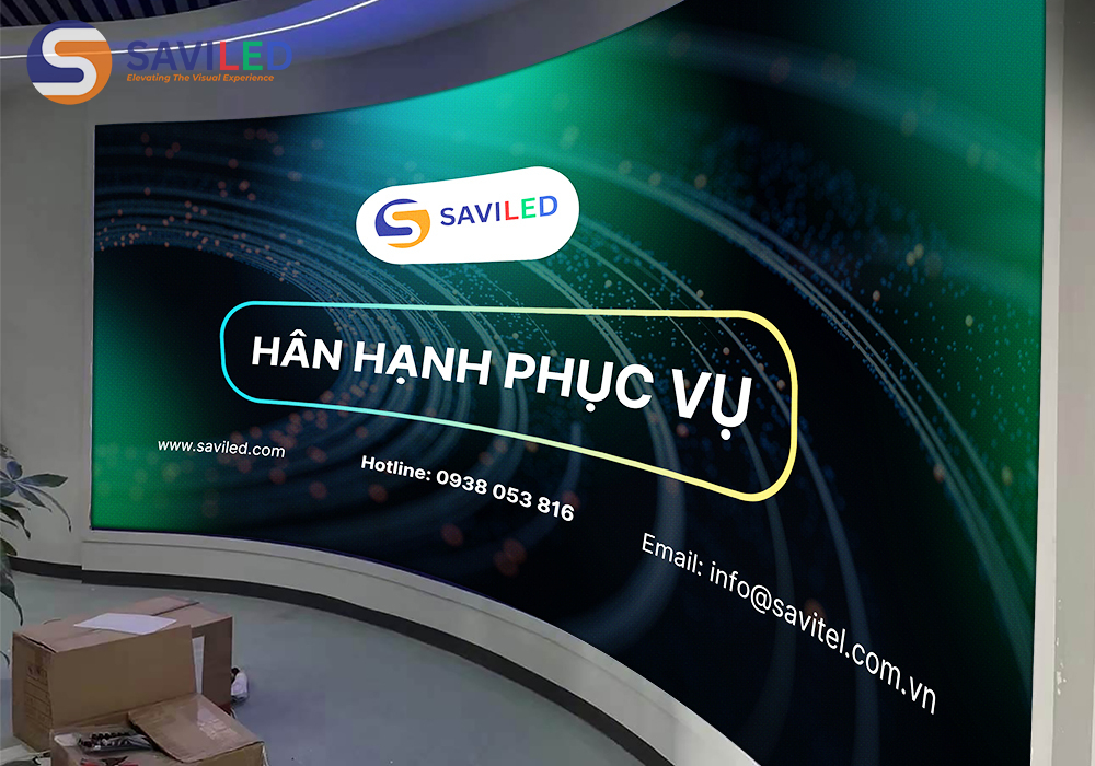 SAVILED cung cấp màn hình LED cong
