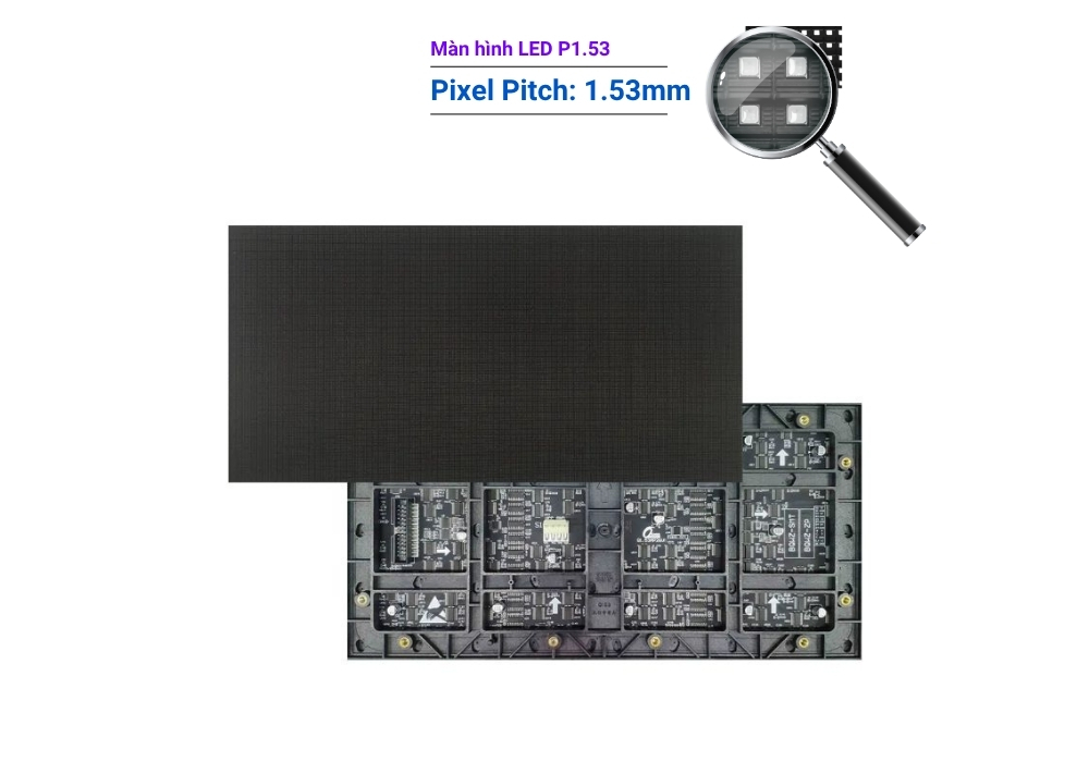 Màn hình LED P1.53 trong nhà do SAVILED cung cấp có hiệu suất cao, tiết kiệm điện năng