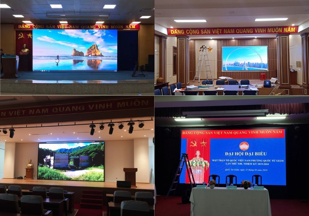 SAVILED cung cấp màn hình LED P2 trong nhà cho hội trường tổ chức hội nghị