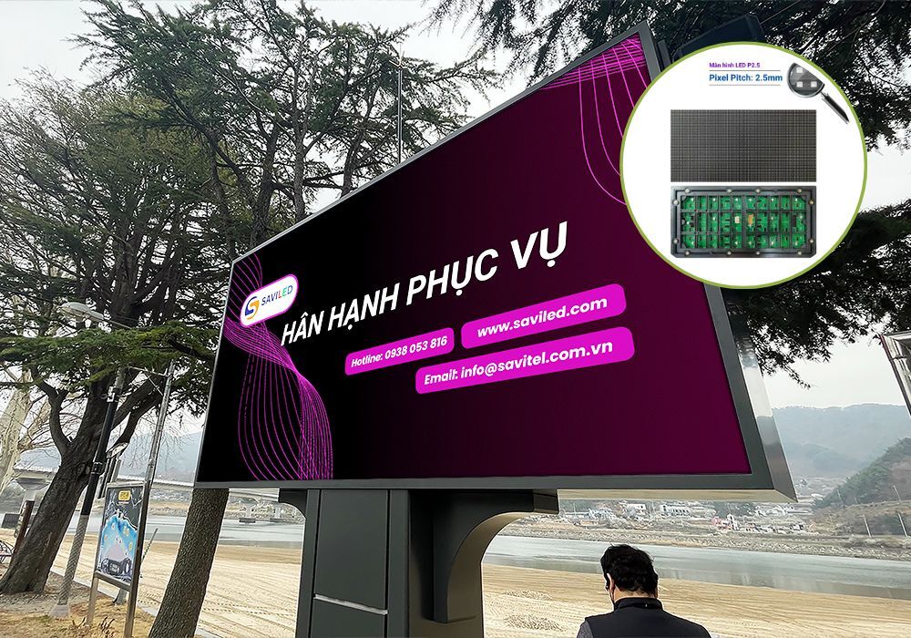 Màn hình LED P2.5 ngoài trời do SAVILED cung cấp