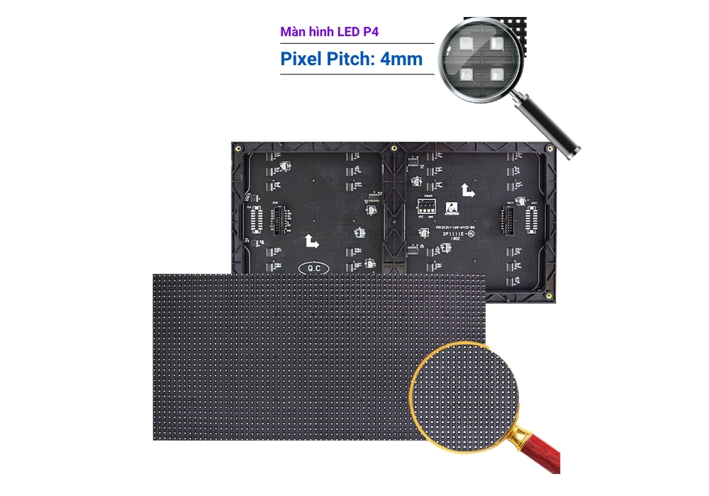 Màn hình LED P4 trong nhà được SAVILED cung cấp có góc nhìn rộng, độ bền cao