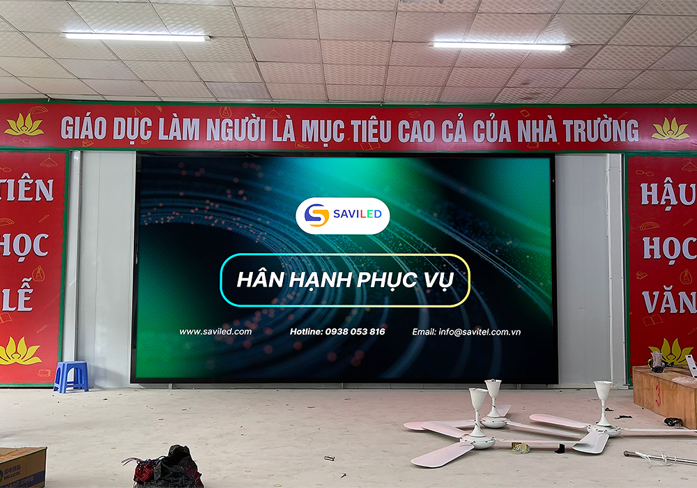 Màn hình LED tại giảng đường đại học do SAVILED lắp đặt