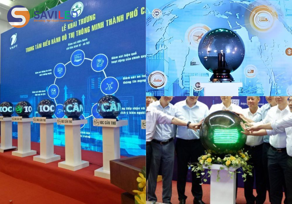 SAVILED cho thuê quả cầu LED trong lễ khai trương, khánh thành