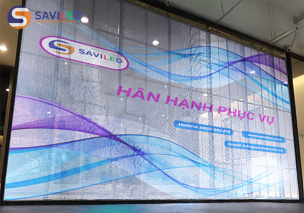 SAVILED cung cấp màn hình LED trong suốt cho các sự kiện