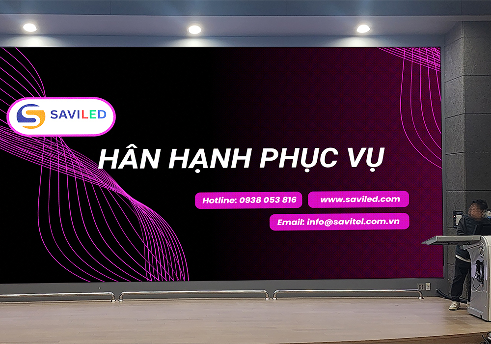 SAVILED cung cấp màn hình LED cỡ lớn cho buổi khai giảng