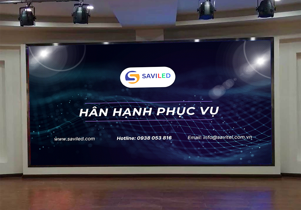 SAVILED lắp đặt màn hình LED cỡ lớn cho giảng đường đại học