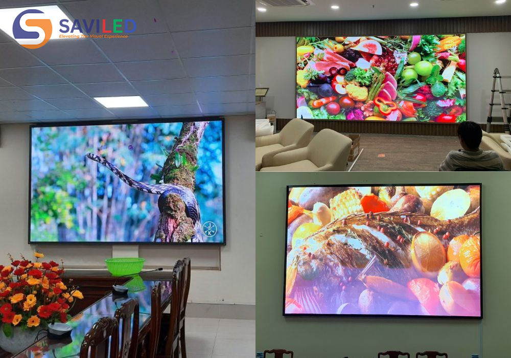 Màn hình LED cỡ nhỏ được SAVILED lắp đặt cho phòng nghỉ tại doanh nghiệp