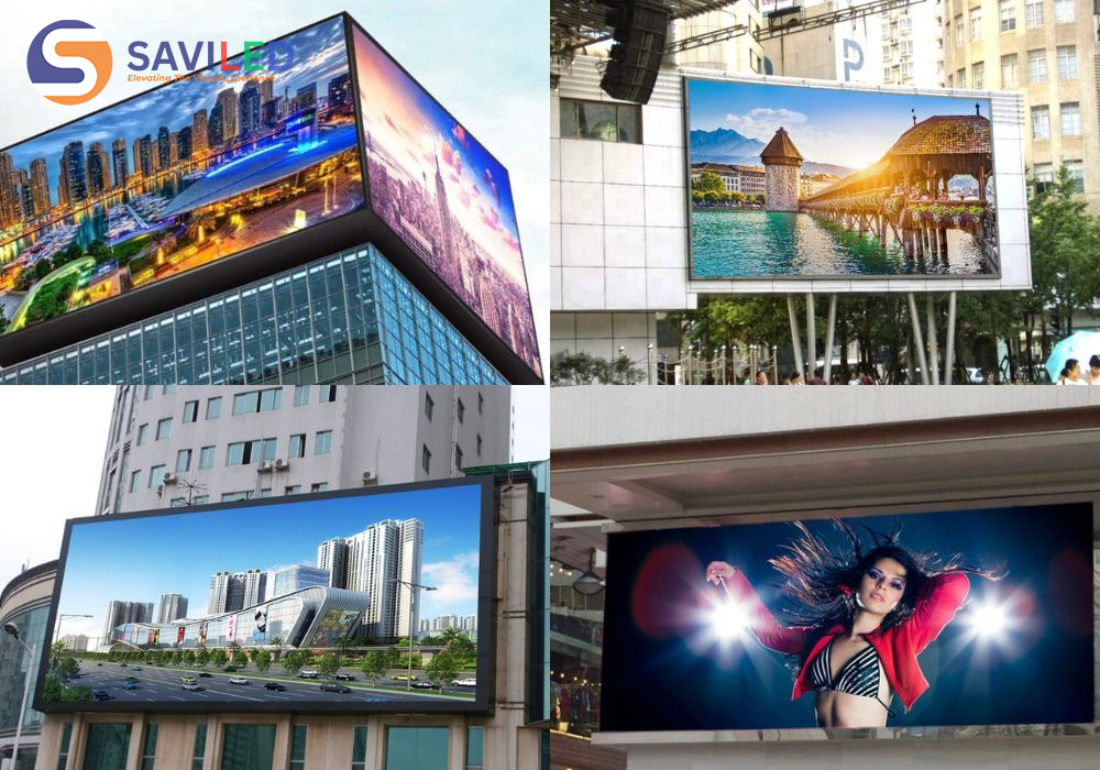 Màn hình LED P4 quảng cáo ngoài trời do SAVILED cho thuê