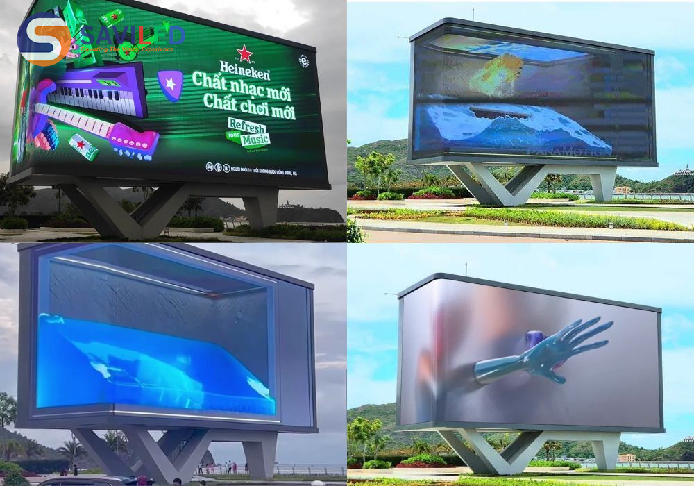 Khu vực TP Quy Nhơn được lắp đặt màn hình LED 3D