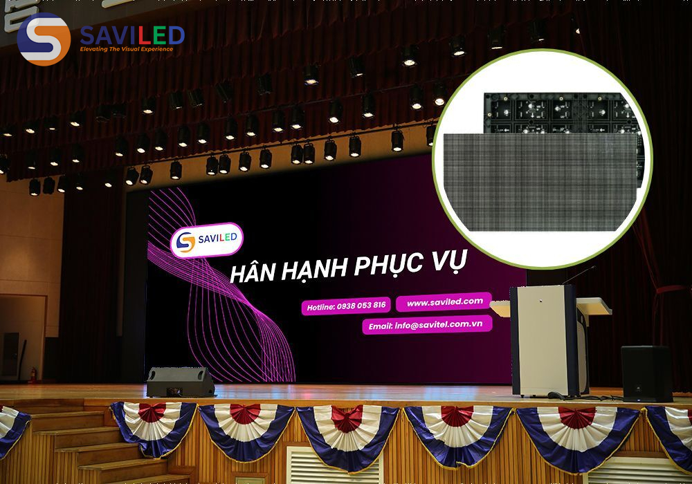 Màn hình LED không gian hội trường có Pixel Pitch phù hợp do SAVILED cung cấp