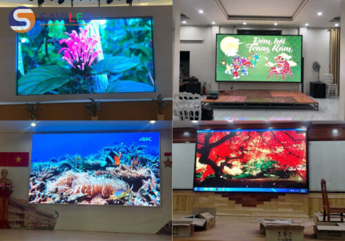 SAVILED lắp đặt màn hình LED 150 inch tại phòng họp, hội trường