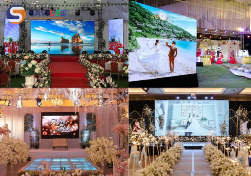 SAVILED lắp đặt màn hình LED tại một số sự kiện đám cưới