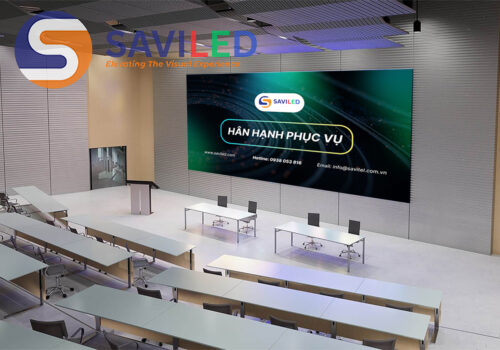 Sự kiện tại hội trường quận 1 do SAVILED cung cấp màn hình LED
