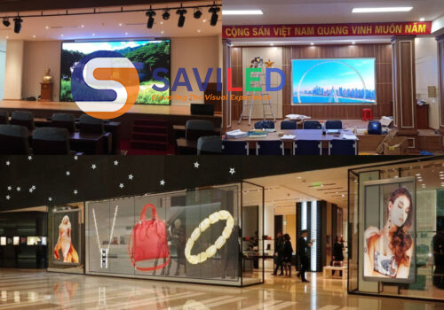 Màn hình LED P1 trong nhà của gian hàng, hội nghị do SAVILED cung cấp