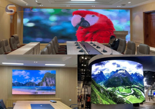 Màn hình LED P1.25 trong nhà trong văn phòng họp do SAVILED lắp đặt