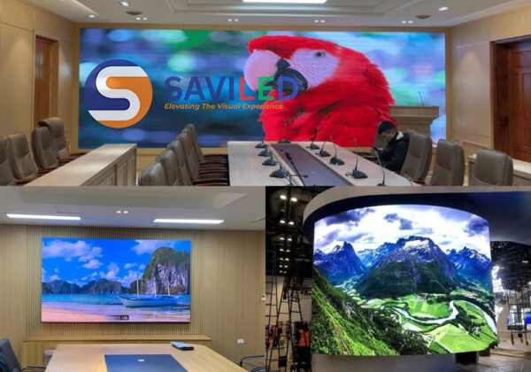 Màn hình LED P1.25 trong nhà trong văn phòng họp do SAVILED lắp đặt