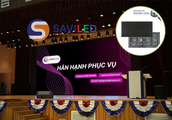 SAVILED cung cấp màn hình LED P1.53 trong nhà cho giảng đường đại học