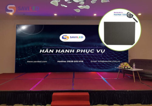 Màn hình LED P1.6 trong nhà tại sự kiện Talkshow do SAVILED cung cấp