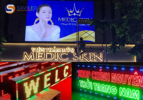 SAVILED cung cấp màn hình LED P10 ngoài trời tại các biển hiệu