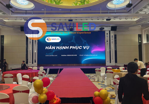 Màn hình LED P2 trong nhà tại sự kiện đám cưới do SAVILED cung cấp