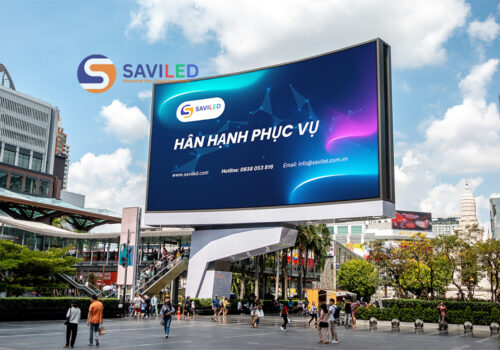 SAVILED lắp đặt màn hình LED P3 ngoài trời ở phố đi bộ