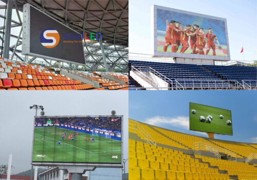 Màn hình LED P3 ngoài trời trên sân vận động do SAVILED lắp đặt