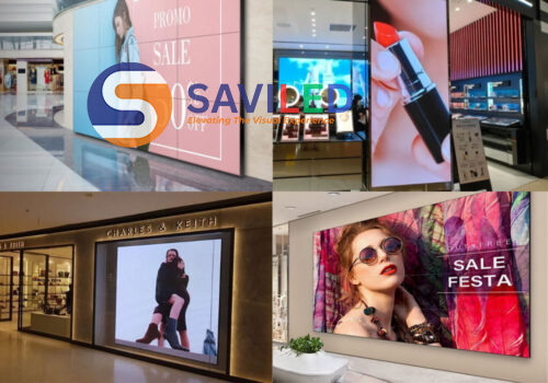 SAVILED lắp đặt màn hình LED P3 trong nhà trưng bày sản phẩm tại các gian hàng