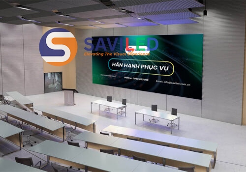 SAVILED cung cấp màn hình LED P4 trong nhà cho phong phòng học