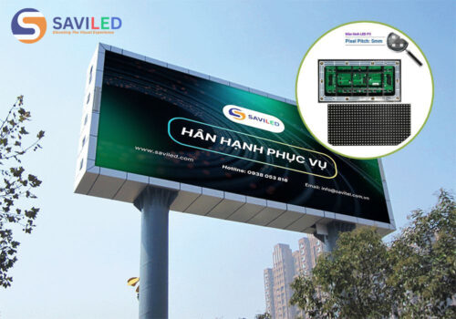 Màn hình LED P5 quảng cáo ngoài trời do SAVILED cung cấp