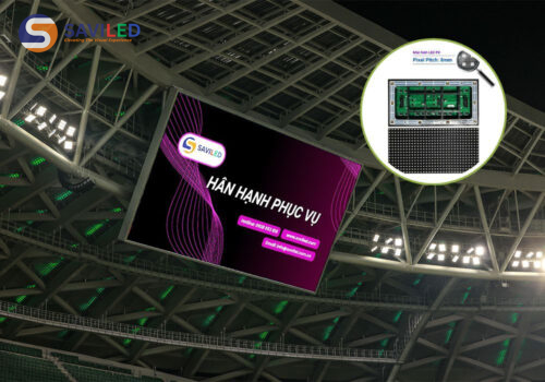 SAVILED cung cấp màn hình LED P8 ngoài trời cho sân đấu