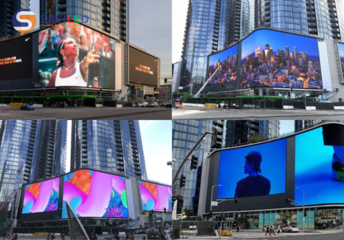 Màn hình LED P8 ngoài trời bên ngoài trung tâm thương mại do SAVILED cung cấp