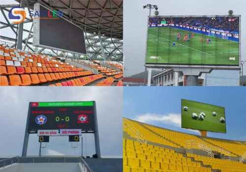 SAVILED cung cấp màn hình LED P8 ngoài trời cho sận động