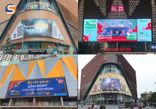 SAVILED cung cấp màn hình LED P9 ngoài trời tại trung tâm thương mại