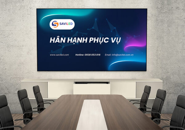 Màn hình LED phòng họp được SAVILED cung cấp có màu sắc trung thực, độ sáng tốt