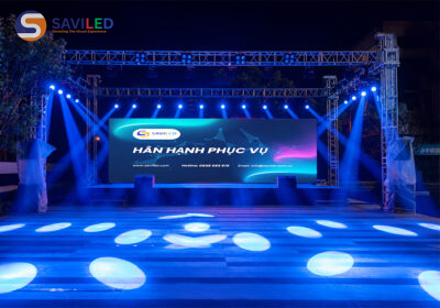 Màn hình LED sân khấu sự kiện buổi tối do SAVILED lắp đặt
