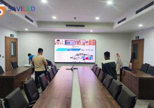 Màn hình LED trường học được SAVILED lắp đặt tại phòng hội đồng