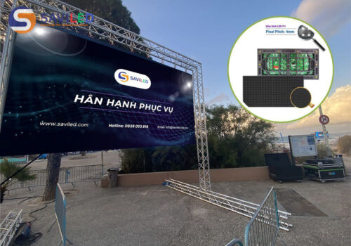 Màn hình LED P4 ngoài trời sân khấu do SAVILED cung cấp