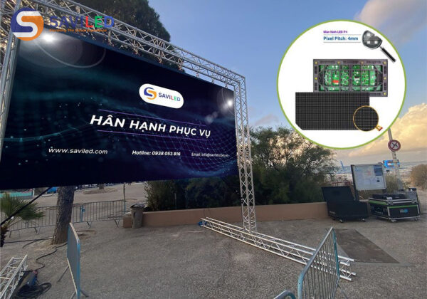 Màn hình LED P4 ngoài trời sân khấu do SAVILED cung cấp