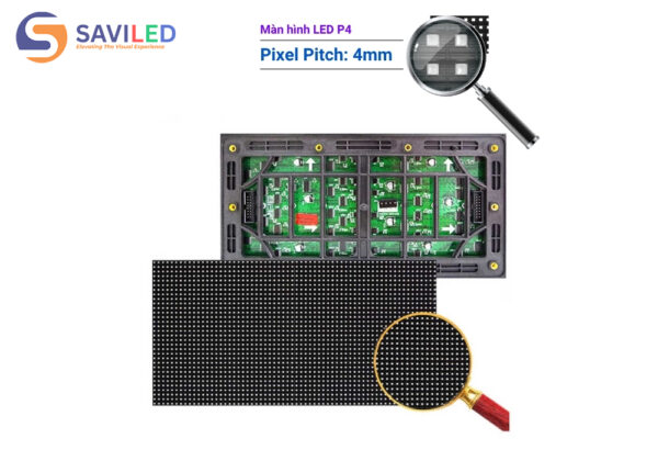 Màn hình LED P4 ngoài trời do SAVILED cung cấp có thể điều chỉnh linh hoạt