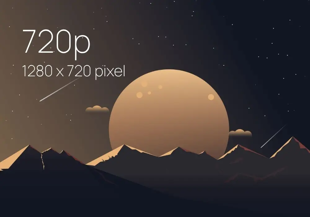 720p có kích thước 1280x720 pixel cho ra hình ảnh mượt mà sắc nét
