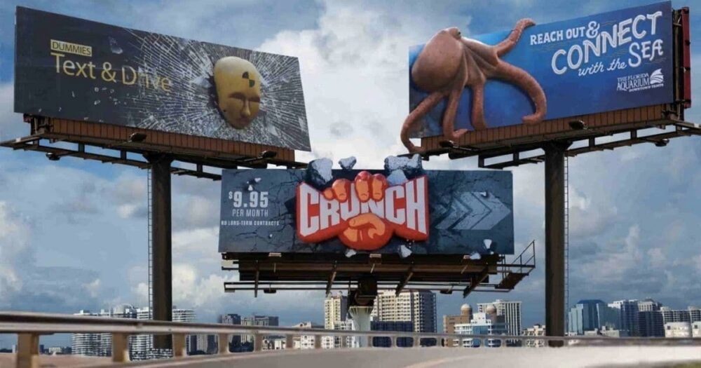 Billboard quảng cáo ngoài trời 2 mặt