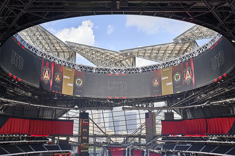 Màn hình LED khu vực sân vận động Dallas Cowboys Mỹ