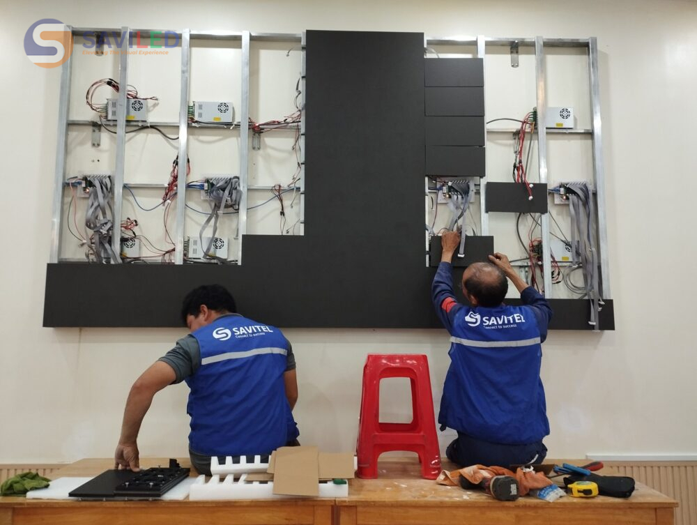 Màn hình LED do SAVILED lắp đặt tại Nhà Hàng Chính Vị
