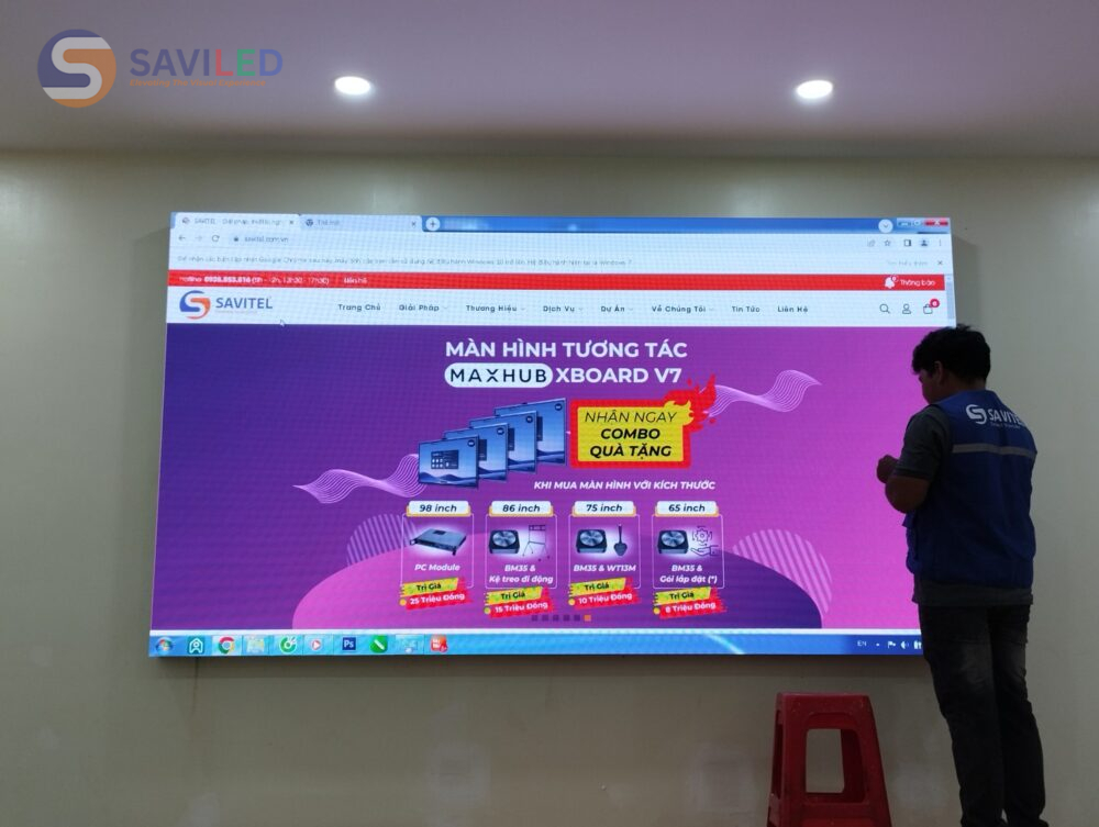 Hệ thống LED và âm thanh SAVILED triển khai tại Nhà Hàng Chính Vị