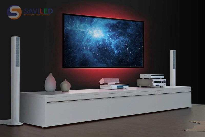 Màn hình LED backlit trên thiết bị tivi Màn hình LED backlit trên thiết bị tivi